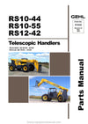 Gehl RS10-44 RS10-55 RS12-42 Telescopic Handler (913322B) Parts Manual PDF