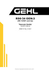 Gehl RS6-34 GEN3 Telescopic Handler Operator Manual 50960137G PDF Download