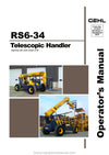 Gehl RS6-34 Telescopic Handler Operator Manual 913270C PDF Download