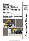 Gehl RS6-42 RS8-4244 RS10-4455 RS12-42 Telescopic Handler Operator Manual 50960011D PDF
