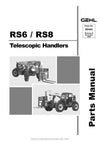 Gehl RS6 RS8 Telescopic Handler (908492B) Parts Manual PDF Download