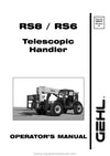 Gehl RS6 RS8 Telescopic Handler Operator Manual 908491B PDF Download