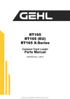 Gehl RT165 Compact Track Loader (50950263C) Parts Manual Download PDF