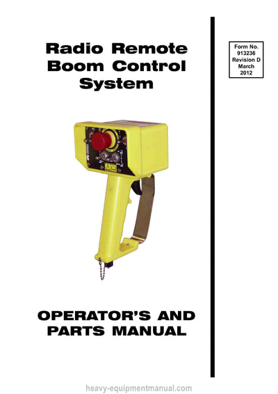 Gehl Radio Remote Boom Control System (913236D) Parts Manual PDF