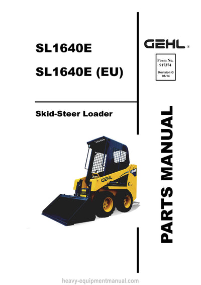 Gehl SL1640E SL1640E EU Skid Steer Loader (917374G) Parts Manual Download PDF