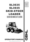Gehl SL3635 SL3935 Skid-Steer Loader (908268B) Operator Manual PDF Download