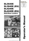 Gehl SL3640E SL3840E SL4240E Skid-Steer Loader (917334C) Operator Manual PDF