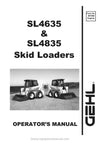 Gehl SL4635 SL4835 Skid Steer Loader (907808C) Operator Manual PDF