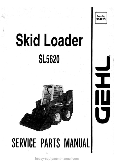 Gehl SL5620 Skid-Steer Loader (904265A) Parts Manual Download PDF