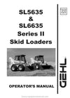 Gehl SL5635 SL6635 Skid-Steer Loader (907845B) Operator Manual PDF