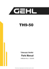 Gehl TH9-50 Telescopic Handler (50960246A) Parts Manual PDF Download
