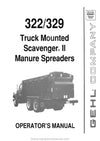 Gehl TM322 TM329 Manure Spreader Operators Manual 906081A 1991