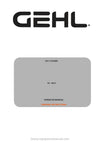 Gehl TX 4017 Operator Manual 53111323EN