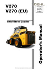 Gehl V270 Skid Steer Loader Operator Manual 917387B PDF Download