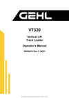 Gehl VT320 Track Loader Operator Manual 50940474K PDF Download