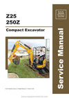 Gehl Z25 250Z Compact Excavator Service Repair Manual 50940346-A