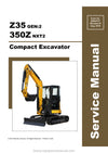 Gehl Z35 Gen2 350Z NXT2 Compact Excavator Service Repair Manual 50940137-A