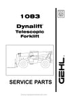 Gehl 1083 Telescopic Handler (907366A) Service Parts Manual Download PDF 