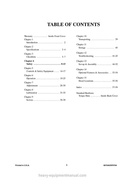 Gehl 1177 1217 1287 1410 Mixer Spreader (907540D) Operator Manual PDF