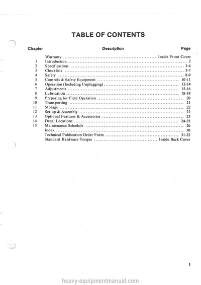 Gehl 117 125 Manure Spreader Operator Manual 903696A PDF Download