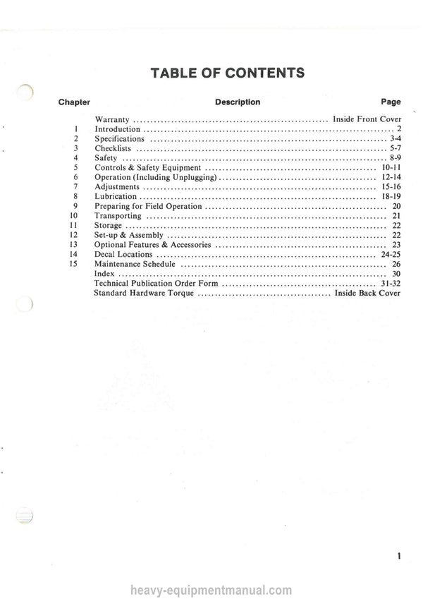 Gehl 117 125 Manure Spreader Operator Manual 903696A PDF Download