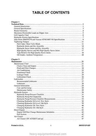 Gehl 1202 Compact Excavator Service Repair Manual 909767-C