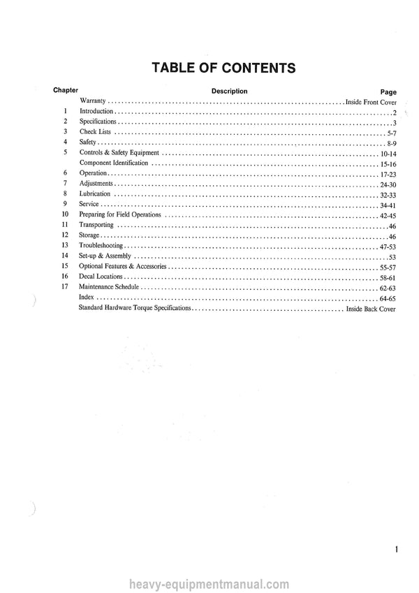 Gehl 1465 1865 Round Baler Operators Manual 904112A 1988