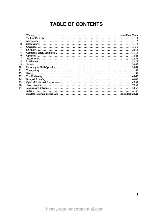 Gehl 1560 Feeder Blower Operators Manual 904399A 1989