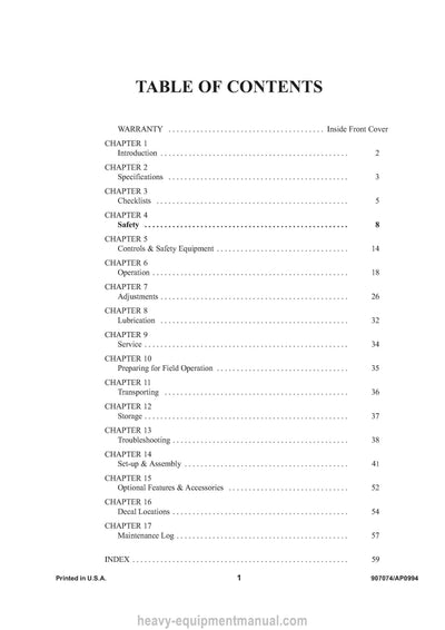 Gehl 175 250 325 425 Mixer Spreader (907074B) Operator Manual PDF Download