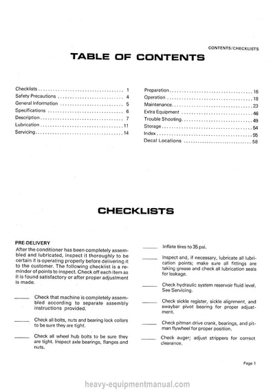 Gehl 2230 Mower Conditioner Operators Manual 903218A