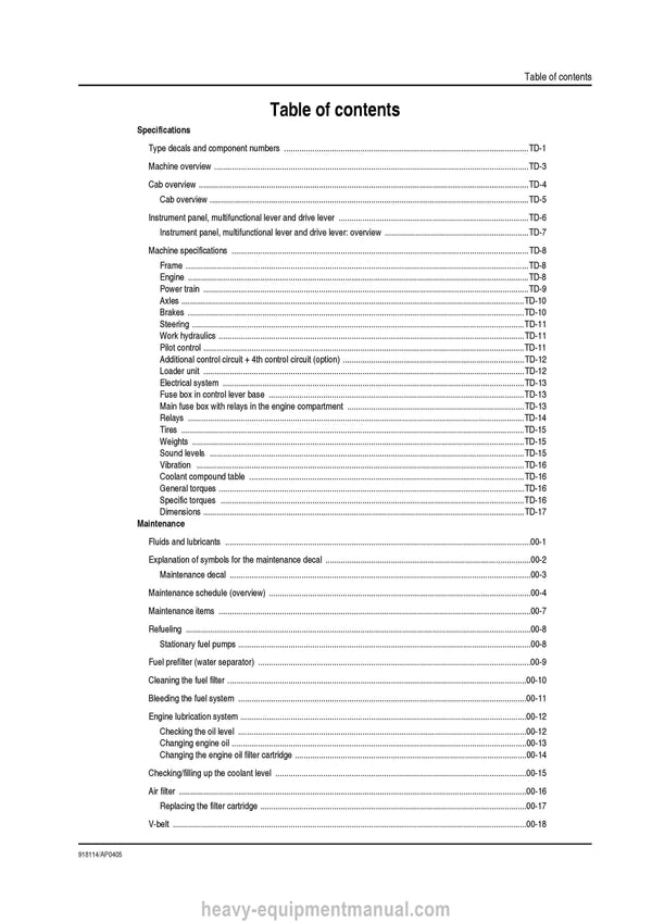 Gehl 280 All-Wheel-Steer Loader (918114A) Service Repair Manual PDF Download