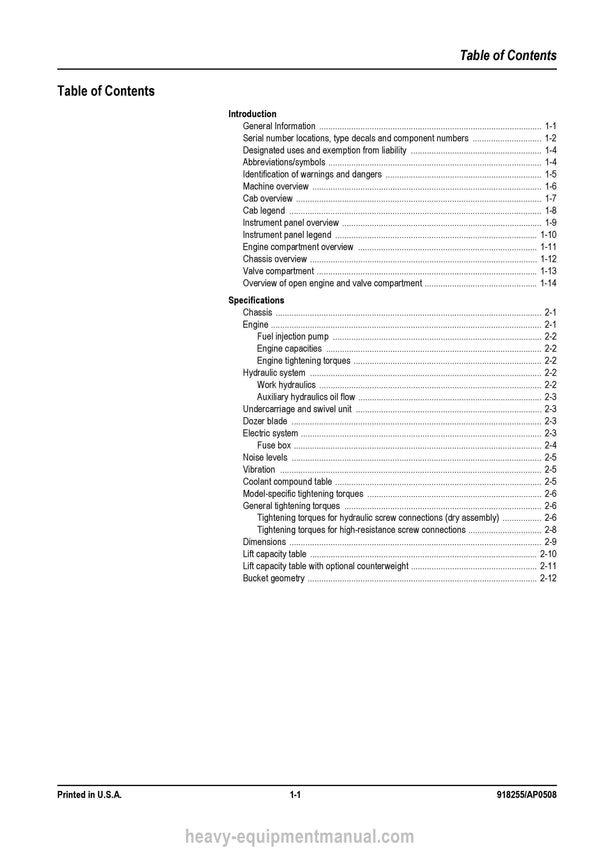 Gehl 283Z Compact Excavator Service Repair Manual 918255-A