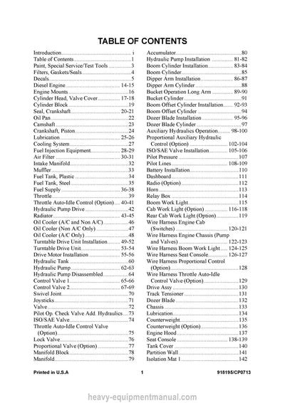 Gehl 383Z Compact Excavator Parts Manual 918195C 2013