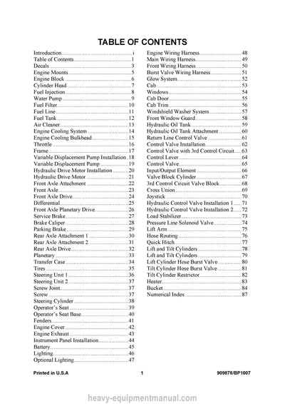 Gehl 418 Wheel Loader Parts Manual PDF 