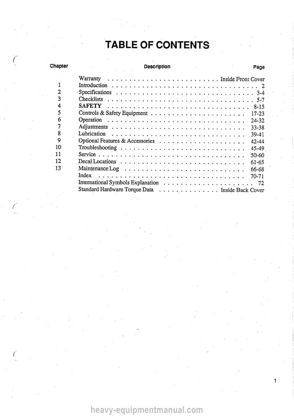Gehl 4510 4515 Skid-Steer Loader Operator Manual 904586A PDF Download