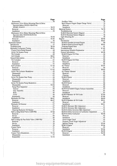 Gehl 4610 Skid Steer Loader (903931) Service Repair Manual PDF Download 