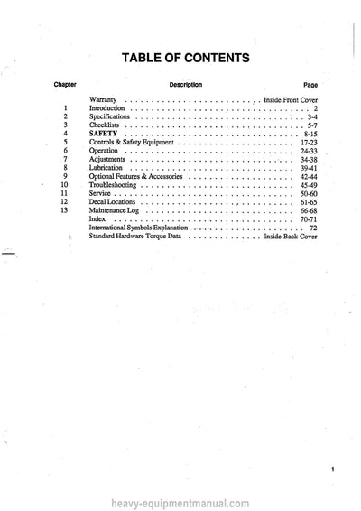 Gehl 4615 4610 Skid-Steer Loader Operator Manual 904590A PDF Download