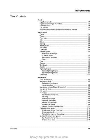 Gehl 480 All-Wheel-Steer Loader (918117A) Service Manual PDF Download