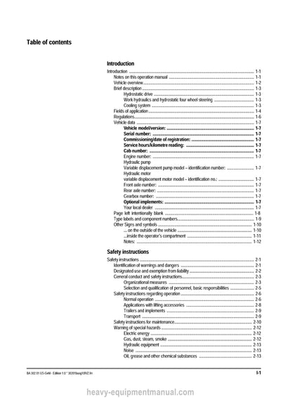 Gehl 521 Wheel Loader Operator Manual 909881A PDF Download