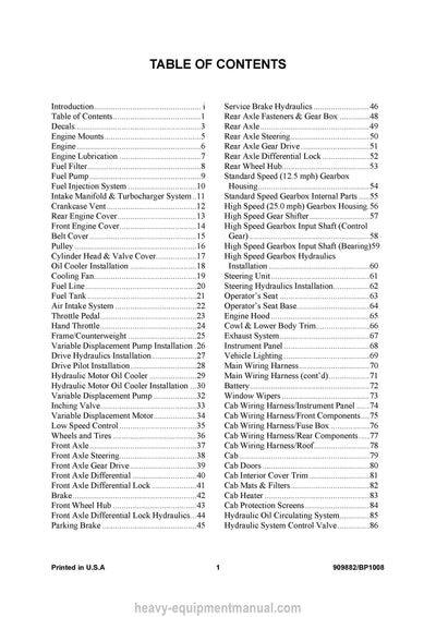 Gehl 521 Wheel Loader Parts Manual PDF Download