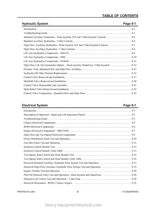 Gehl 5640E 6640E Skid Steer Loader Service Repair Manual 917292B