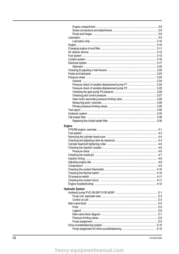 Gehl 603 Compact Excavator Service Repair Manual 918160A