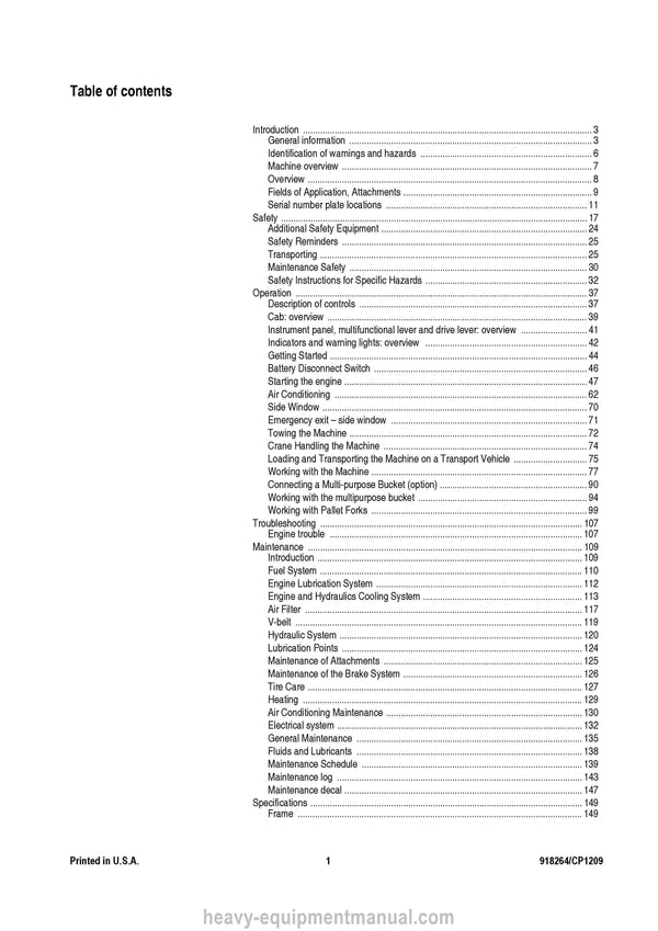 Gehl 680 All-Wheel-Steer Loader Operator Manual 918264C PDF Download