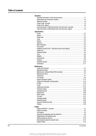 Gehl 680 Wheel Loader (918123A) Service Repair Manual Download PDF