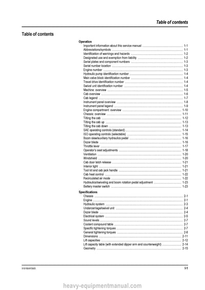 Gehl 803 Compact Excavator Service Repair Manual 918169