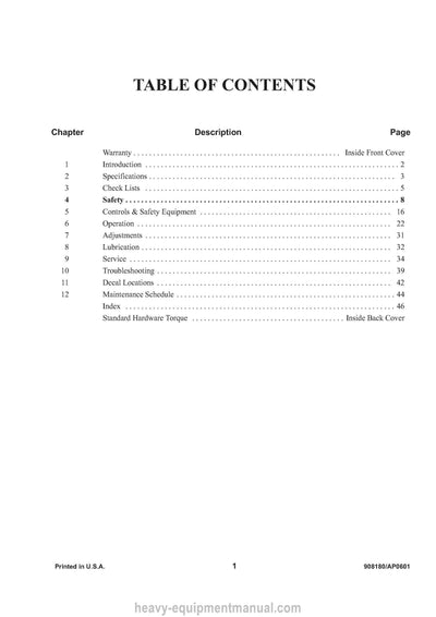 Gehl AL20 DX Series I Articulated Loader Operator Manual 908180A PDF Download
