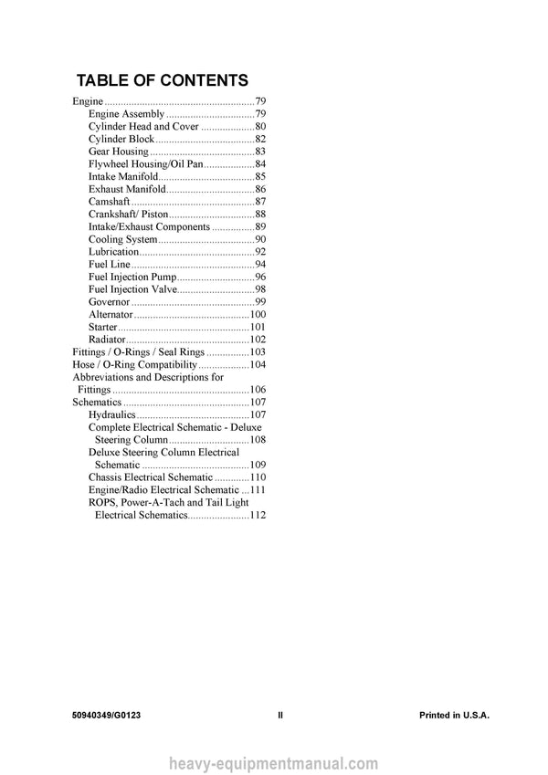 Gehl AL440 Articulated Loader (50940349G) Parts Manual PDF SN 43000 and Up