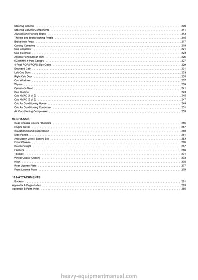 Gehl AL550 Articulated Loader (50940707C) Parts Manual PDF Download