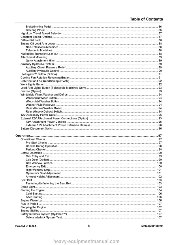 Gehl AL650 AL750 ALT750 Articulated Loader (50940508F) Operator Manual PDF