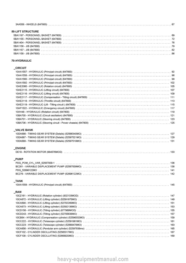 2023 Gehl ATJ 60 E S1 Parts Manual 647800 - PDF Download